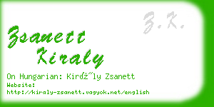 zsanett kiraly business card